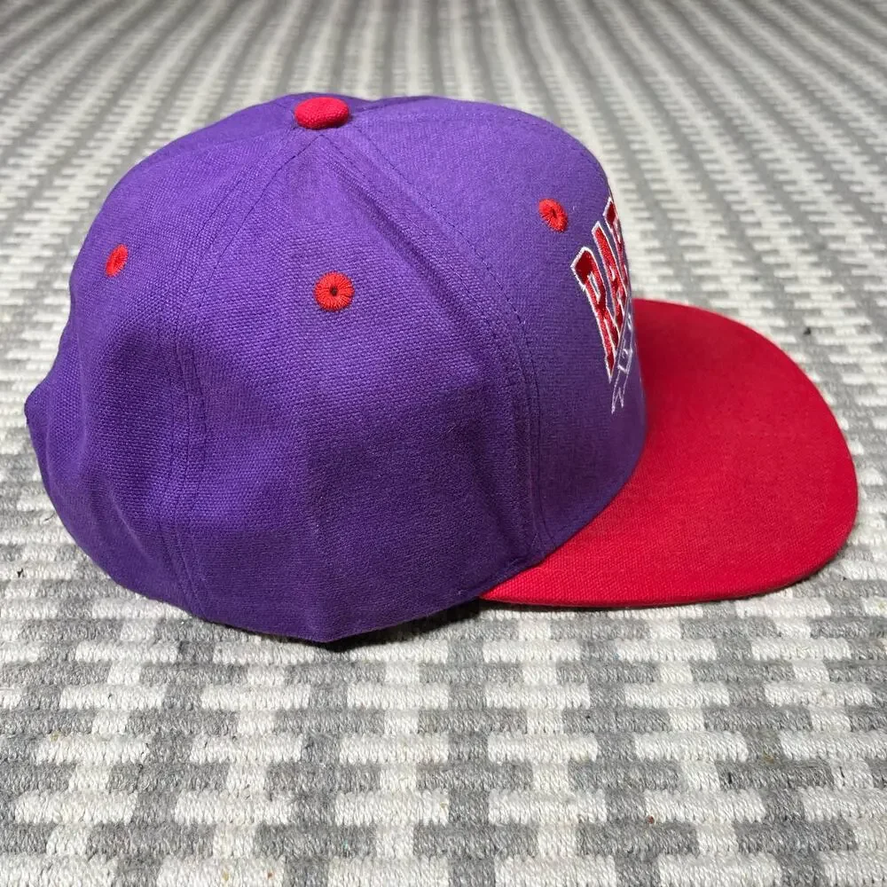 TORONTO RAPTORS NBA Retro Vintage Snapback Cap purple / Red Hat New By‎ Adidas